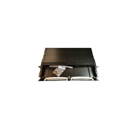 Cable Wholesale Fiber Distribution Panel Enclosure, Rack Mount, 1RU, 3 Plate/Cassette Openings 61F1-01000